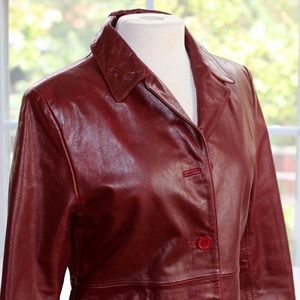 Whet Blu Classic/Vintage Inspired Leather Coat